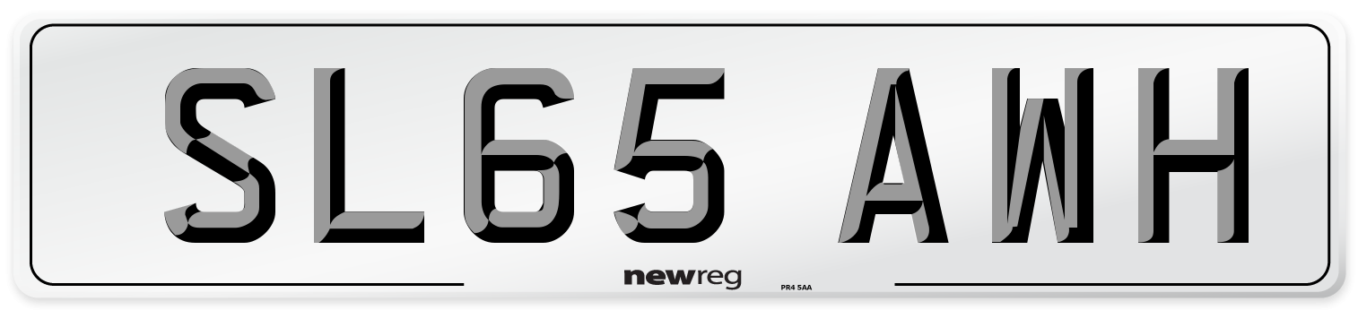 SL65 AWH Number Plate from New Reg